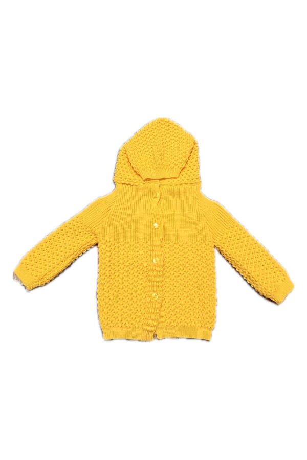 Hooded Knit Kids Jacket - 1