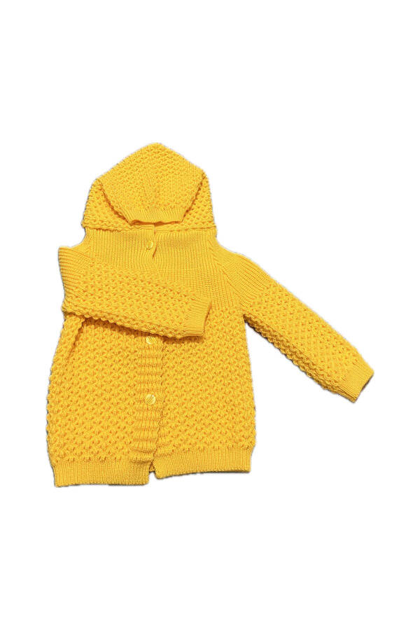 Hooded Knit Kids Jacket - 2