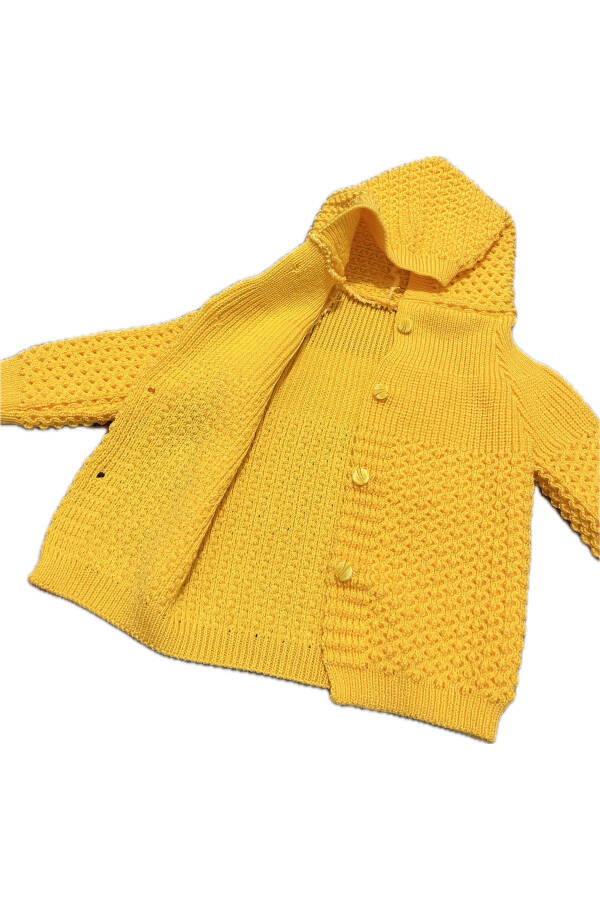 Hooded Knit Kids Jacket - 3