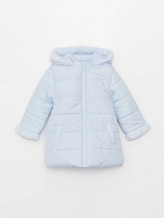 Hooded Long Sleeve Basic Baby Girl Jacket - 7