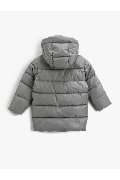 Hooded puffer jacket - 4