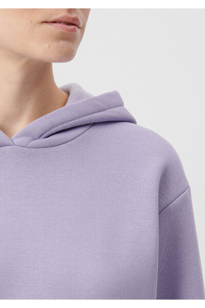 Hooded Purple Basic Sweatshirt 167299-70540 - 4