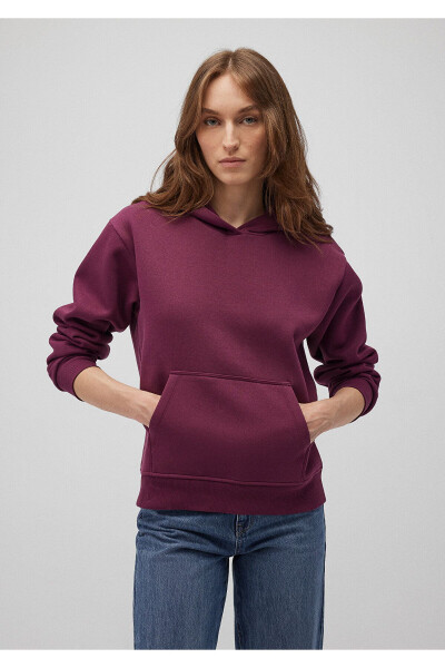 Hooded Purple Basic Sweatshirt 167299-70670 - 19