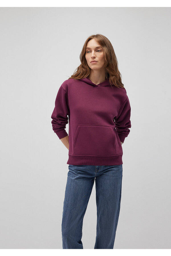 Hooded Purple Basic Sweatshirt 167299-70670 - 20