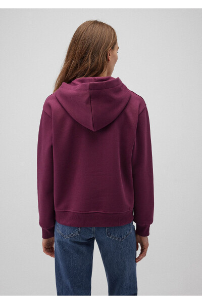 Hooded Purple Basic Sweatshirt 167299-70670 - 22