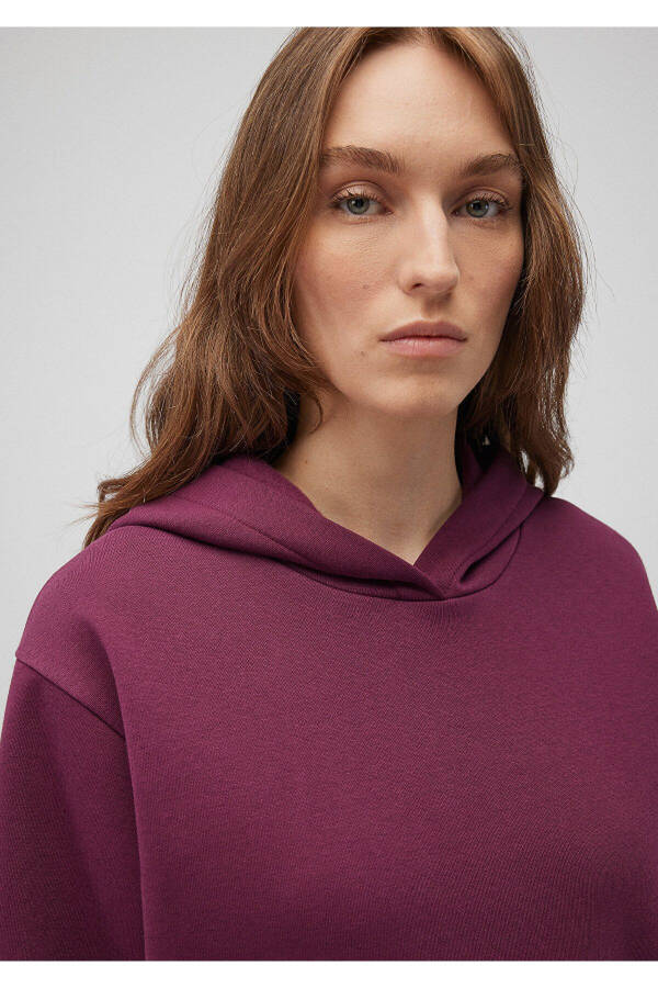 Hooded Purple Basic Sweatshirt 167299-70670 - 23