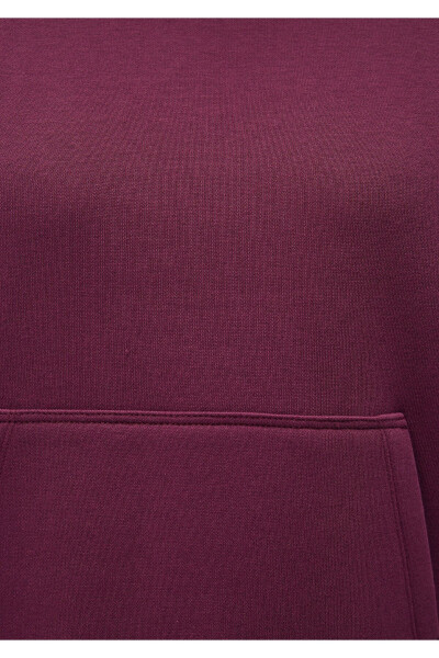 Hooded Purple Basic Sweatshirt 167299-70670 - 24