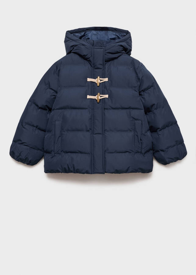 Hooded quilted anorak - Navy - 13