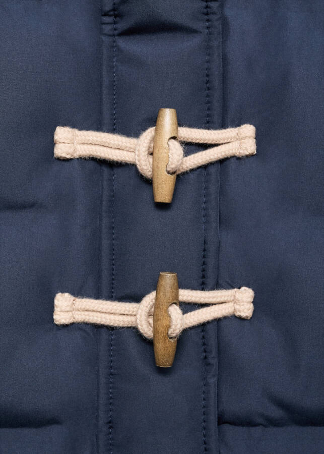 Hooded quilted anorak - Navy - 15