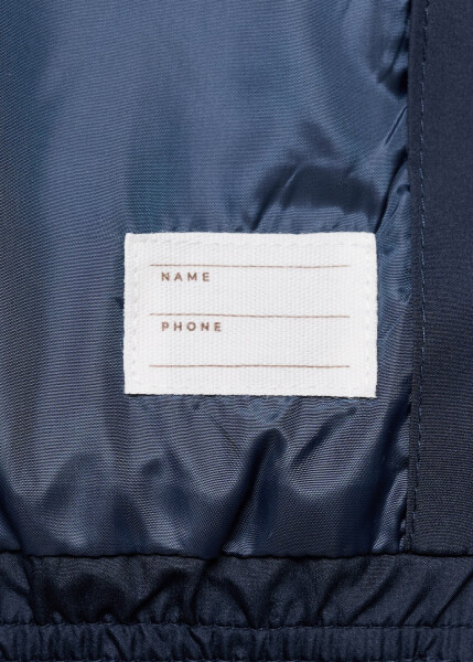 Hooded quilted anorak - Navy - 16