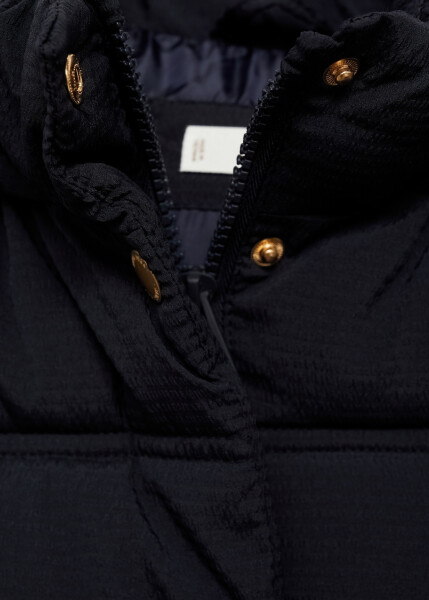 Hooded quilted vest - Navy - 11