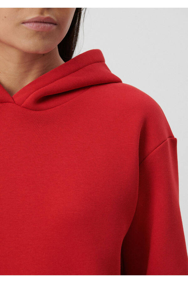 Hooded Red Basic Sweatshirt 167299-82054 - 23