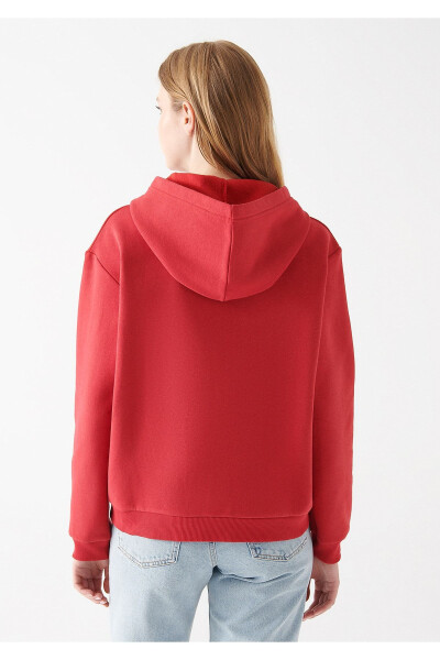 Hooded Red Sweatshirt 8816127-34329 - 4