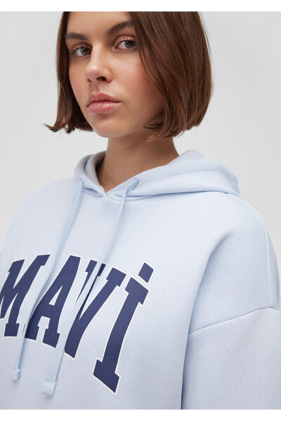 Hooded Sweatshirt with Logo Print 1600361-70717 - 23