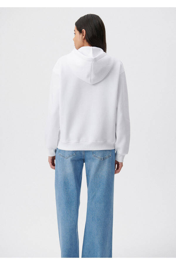 Hooded White Basic Sweatshirt 167299-70000 - 18