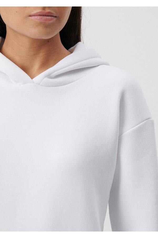 Hooded White Basic Sweatshirt 167299-70000 - 14