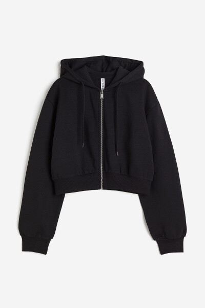 Hooded Zip-Up Short Top - 4