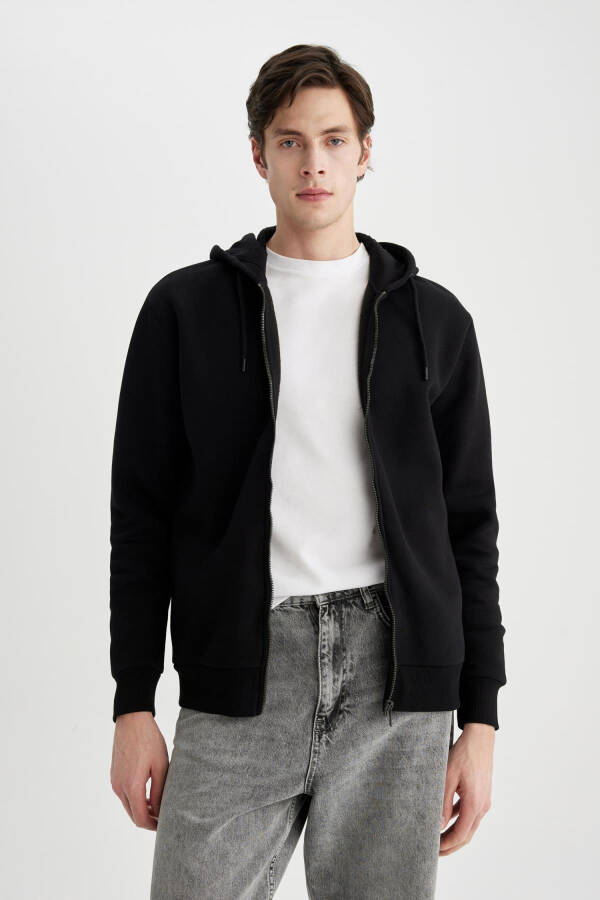 Hooded Zipper Basic Sweatshirt C4806ax23wn - 11