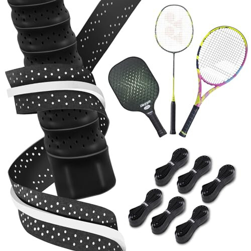 Hoqque Piklbol, Tennis, Badminton Raketkasi Uchun Anti Slip Professional Ushlash Lentası, Nafas Oladigan, Tez Quriydi - 1