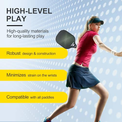 Hoqque Professional Grip Tape for Pickleball Tennis Badminton Racket, Breathable, Quick Dry - 5