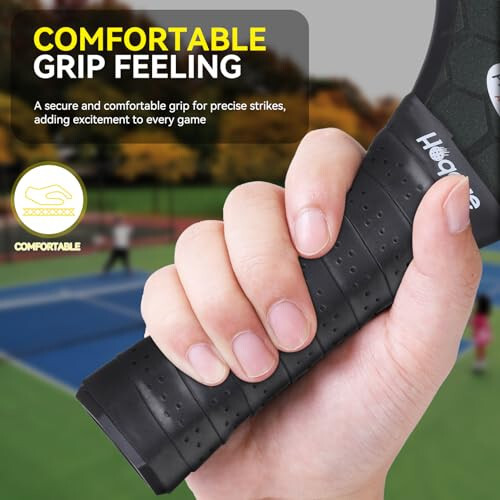 Hoqque Professional Grip Tape, Piklbol, Tennis, Badminton Raketlari Uchun, Nafas Oladigan, Tez Quriydi - 6