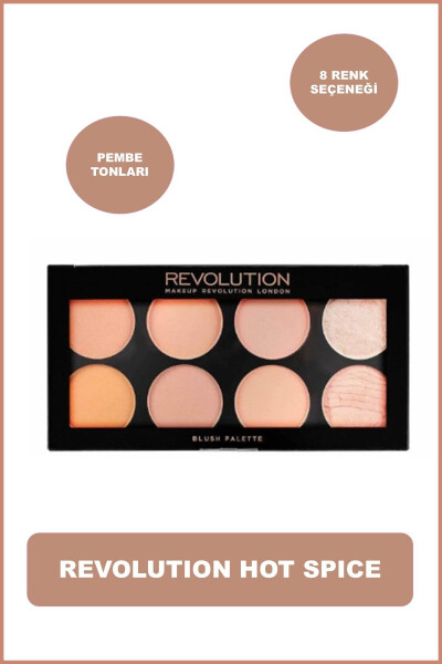 Hot Spice Ultra Pink Tones 8-Color Blush Palette - 1