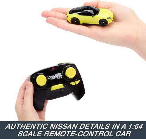 Hot Wheels RC Toy Car, Remote-Control Nissan Z in 1:64 Scale with Controller & USB Cable, Works On & Off Track - 2