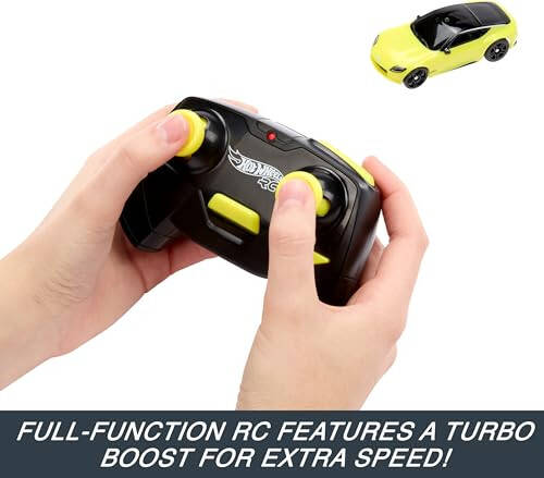 Hot Wheels RC Toy Car, Remote-Control Nissan Z in 1:64 Scale with Controller & USB Cable, Works On & Off Track - 3