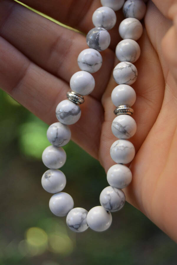 Howlite Power Natural Stone Prayer Beads - 3