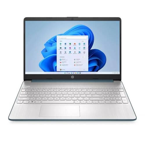 HP 15 Slim Laptop in Ocean Blue Intel i3-1115G4 up to 4.1GHz 8GB RAM 256GB SSD 15.6in HD LCD Webcam WiFi HDMI Windows 11 (15-DY200-Renewed) - 1