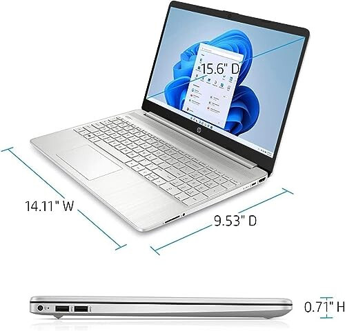 HP 15.6” Dokunmatik Ekran Amiral Gemisi HD İş Dizüstü Bilgisayarı, Intel i3-1115G4 4.1GHz'e Kadar (i5-1035G4'ü Geçti), 16GB RAM, 1TB NVMe SSD, Hızlı Şarj, Numpad, Bluetooth, Wi-Fi, HDMI, Win 11, GM Aksesuarları ile - 6