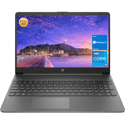 HP 15.6 FHD Новейший флагманский бизнес-ноутбук, Intel 4-ядерный i3-1215U до 4,4 ГГц (превосходит i5-1155G7), 16 ГБ ОЗУ, 1 ТБ NVMe SSD, быстрая зарядка, цифровая клавиатура, Bluetooth, Wi-Fi, HDMI, Windows 11, с аксессуаром GM, серый - 1