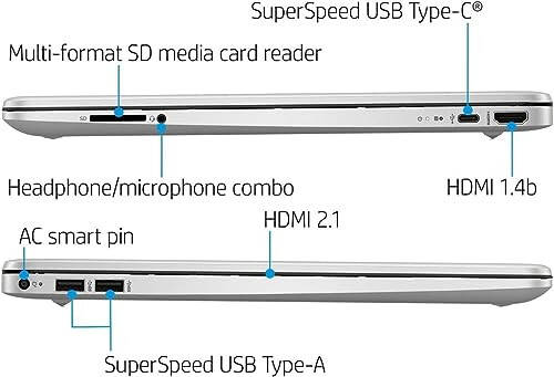 HP 15.6” Сенсорный флагманский HD-ноутбук для бизнеса, Intel i3-1115G4 до 4,1 ГГц (превосходит i5-1035G4), 16 ГБ ОЗУ, 1 ТБ NVMe SSD, быстрая зарядка, цифровая клавиатура, Bluetooth, Wi-Fi, HDMI, Win 11, с аксессуарами GM - 5