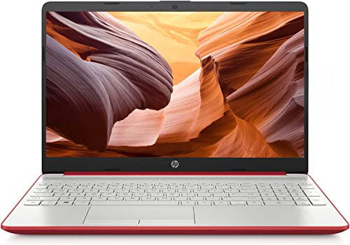 HP 2023 15'' HD IPS Laptop, Windows 11, Intel Pentium 4-Core Processor Up to 2.70GHz, 8GB RAM, 128GB SSD, HDMI, Super-Fast 6th Gen WiFi, Dale Red (Renewed) - 1