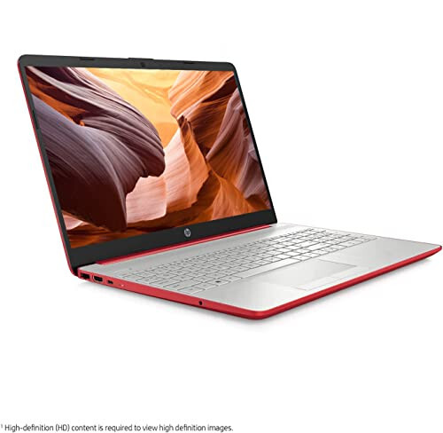 HP 2023 15'' HD IPS Laptop, Windows 11, Intel Pentium 4-Core Processor Up to 2.70GHz, 8GB RAM, 128GB SSD, HDMI, Super-Fast 6th Gen WiFi, Dale Red (Renewed) - 2