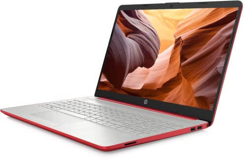 HP 2023 15'' HD IPS Laptop, Windows 11, Intel Pentium 4-Core Processor Up to 2.70GHz, 8GB RAM, 128GB SSD, HDMI, Super-Fast 6th Gen WiFi, Dale Red (Renewed) - 3