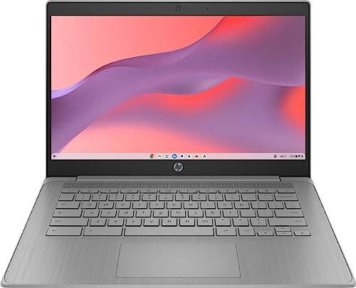 HP 2023 En Yeni Chromebook Dizüstü Bilgisayar, 14 İnç Ekran, Intel Celeron N4120 İşlemci, 4GB RAM, 64GB eMMC, Intel UHD Graphics 600, WiFi, Bluetooth, Chrome OS, Modern Gri - 1