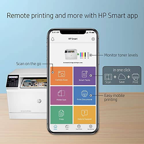 HP Color LaserJet Pro M182nw Kablosuz Çok Fonksiyonlu Lazer Yazıcı, Uzaktan Mobil Baskı, Tarama ve Kopyalama, Alexa ile Çalışır (7KW55A), Beyaz - 8