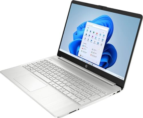 HP Laptop, 15.6'' İş ve Öğrenci Dizüstü Bilgisayarı, Windows 11 Home Dizüstü Bilgisayar, Microsoft Office Ömür Boyu Lisansı ile, AMD Ryzen 3 Dört Çekirdekli, 40GB RAM 1TB SSD, Sayısal Tuş Takımı, Plusera Kulaklık, Gümüş - 2