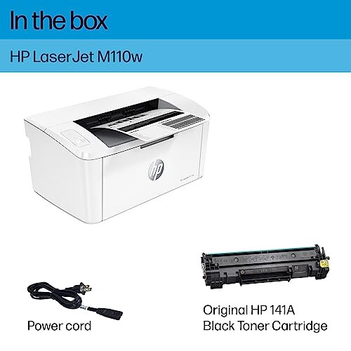 HP LaserJet M110w Wireless Printer, Print, Fast speeds, Easy setup, Mobile printing, Best for small teams - 5