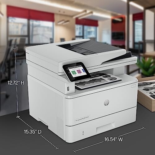 HP LaserJet Pro MFP 4101fdn Printer, Print, scan, copy, fax, Fast speeds, Easy setup, Mobile printing, Advanced security, Best for small teams, Ethernet/USB only - 3