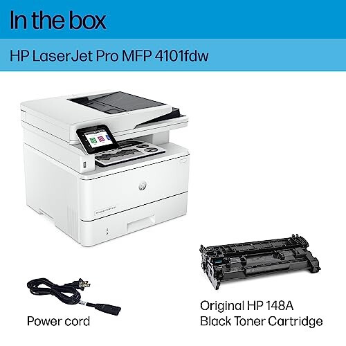 HP LaserJet Pro MFP 4101fdw Simsiz Qora va Oq Ko'p Funktsiyali Lazer Printer, Skaner, Nusxa Ko'chirish Mashinasi, Faks, Ofis Uchun Eng Yaxshi (2Z619F) - 5