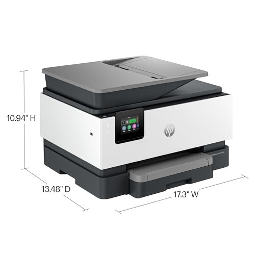 HP OfficeJet Pro 9125e All-in-One Printer, Color, Printer-for-Small Medium Business, Print, Copy, scan, fax,Touchscreen; Smart Advance Scan, 3 months of Instant Ink included - 5