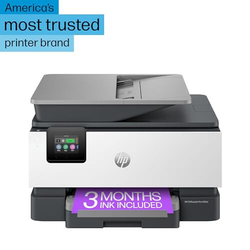 HP OfficeJet Pro 9125e Çoklu Fonksiyonlu Yazıcı, Renkli, Küçük ve Orta Ölçekli İşletmeler İçin Yazıcı, Yazdırma, Fotokopi, Tarama, Faks, Dokunmatik Ekran; Akıllı Gelişmiş Tarama, 3 Ay Instant Ink Dahil - 3