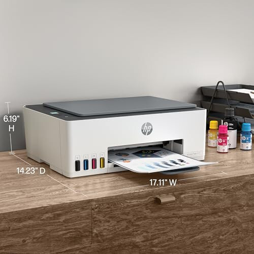 HP Smart Tank 5101 Simsiz Hammasi Bir Yerdagi Mựcli Tankli Printer, 2 yil davomida siyohda o'z ichiga oladi, Chop etish, skanerlash, nusxa ko'chirish, Uy uchun eng mos, Qayta to'ldiriladigan siyohli tank (1F3Y0A) - 3