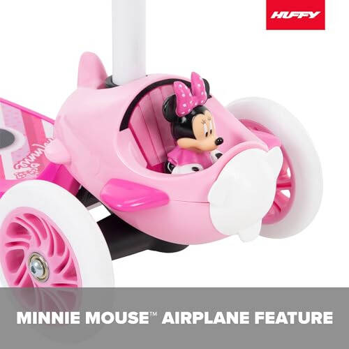 Huffy Disney Minnie Mouse Bebek Scooter, 3 Yaş ve Üzeri İçin Ideal, 3 Tekerlekli, Geniş Pembe Platformda Minnie Mouse Görselleri, Kolay Denge Scooter, Dayanıklı, Güvenli ve Rahat - 3