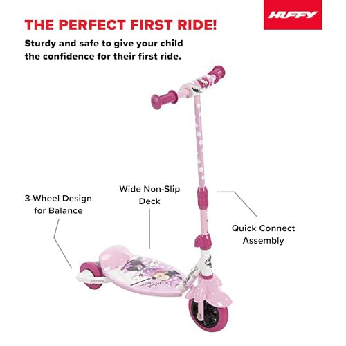 Huffy Disney Minnie Mouse Çocuk Scooter, 3-5 Yaş Aralığı İçin Ideal, 2/3 Tekerlekli Hibrit, Dönüştürülebilir Tasarım, Ayarlanabilir Yükseklik, Kolay Denge Scooter, Minnie Mouse Tasarım, Dayanıklı, Güvenli ve Rahat - 8