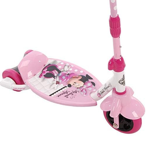 Huffy Disney Minnie Mouse Toddler Scooter, 3-5 yoshli bolalar uchun ideal, 2/3 g'ildirakli gibrid, konvertatsiya qilinadigan dizayn, sozlanadigan balandlik, oson muvozanat scooter, Minnie Mouse dizayni, bardoshli, xavfsiz va qulay - 11