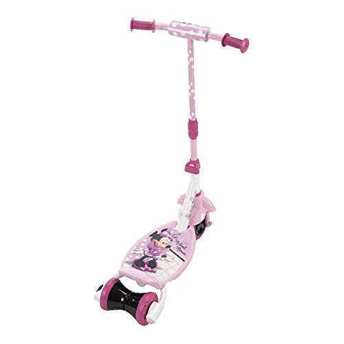 Huffy Disney Minnie Mouse Toddler Scooter, 3-5 yoshli bolalar uchun ideal, 2/3 g'ildirakli gibrid, konvertatsiya qilinadigan dizayn, sozlanadigan balandlik, oson muvozanat scooter, Minnie Mouse dizayni, bardoshli, xavfsiz va qulay - 2