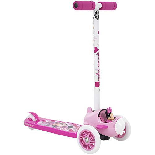 Huffy Disney Minnie Mouse Toddler Scooter, Ideal for Ages 3+, 3 Wheels, Wide Pink Deck with Minnie Mouse Graphics, Easy-Balance Scooter, Durable, Safe and Comfortable - 1